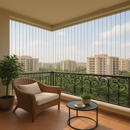 Nylon Coated Invisible Grills for Balcony in Hyderabad, Telangana